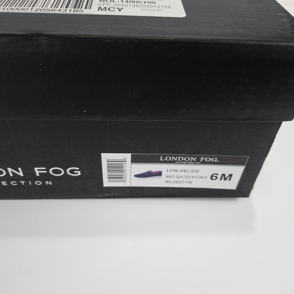 London Fog Kelsie Quilted Slip-on Sneakers Navy -6 - Picture 6 of 6